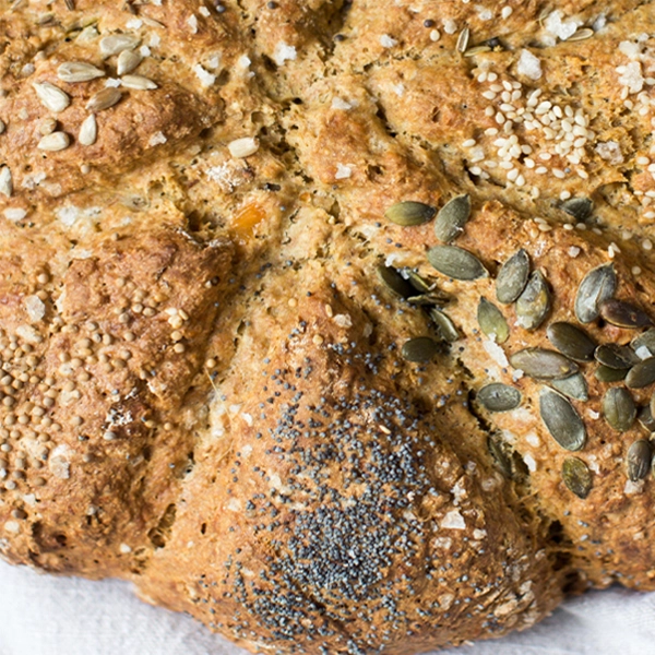 Seeded Cheddar Clodagh Bread